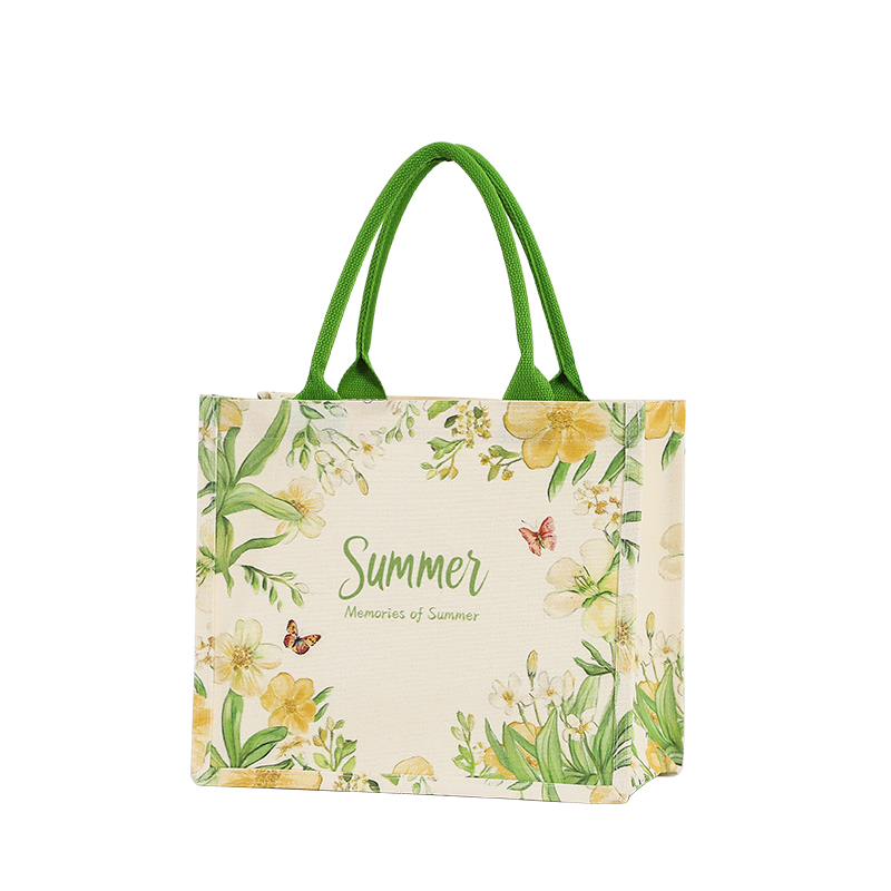 新款清新帆布包手提袋上班通勤礼品袋大容量清新加急定制帆布袋