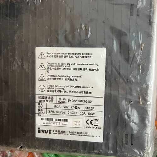 溢价-SV-DA200-0R4-2-N0 英威腾400W驱动器