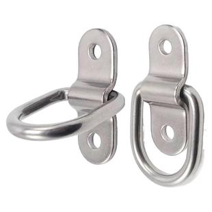 加厚集装箱拉环绑扎环镀锌D型拉环D型环地板钩拉绳固定D型拉环扣