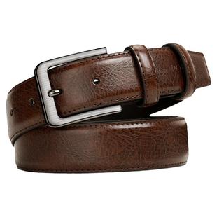 保罗正品老式牛皮男士皮带裤带真皮复古商务休闲老年人牛仔裤腰带