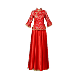 中国风演出服春新款古典舞蹈古筝合唱团民国风古装广场舞演出服女