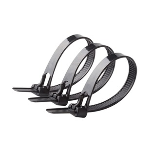 活扣扎带可反复重复使用尼龙扎带可松可退式扎带塑料卡扣黑色白色