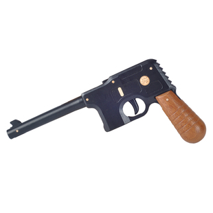 jeancard实木皮筋枪益智玩具打靶射击木头枪儿童男孩生日创意礼物