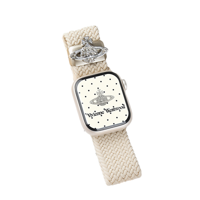 匠戴适用苹果西太后土星编织表带