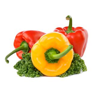 新鲜五彩椒笼椒山东红黄绿甜椒圆椒高VC水果椒太空椒单果150g起