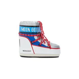 Moon Boot2025秋冬新款男女同款银色/蓝色/红色太空低帮雪地靴