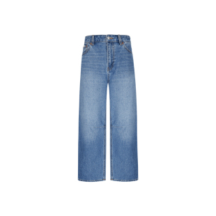 【免费改裤】CK Jeans26春夏女士美式复古纯棉弯刀裤香蕉裤牛仔裤