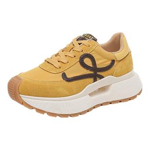 星期六厚底鞋子女款百搭新款运动休闲鞋子爆款松糕老爹鞋夏季透气