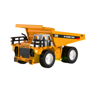 RC迷你合金挖掘机小型遥控汽车自卸车工程车挖机叉车桌面玩具男孩