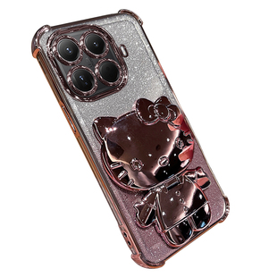 适用小米15T手机壳xiaomi15Tpro保护硅胶套t带镜头膜全包5g防摔透明软壳pro女t5g香港国际版支架镜子可爱新款