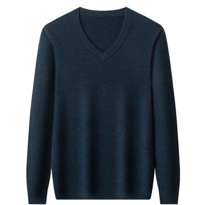 100%纯羊毛四平针加厚保暖羊毛衫