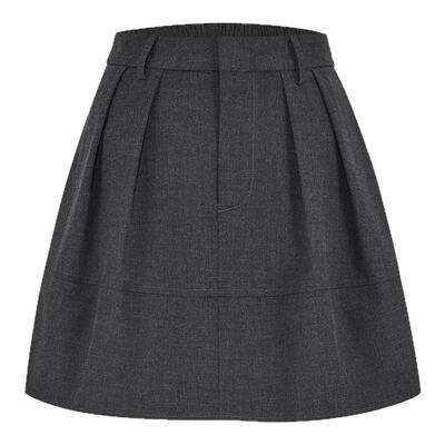 标记俏皮半身裙休闲高腰A字短裙