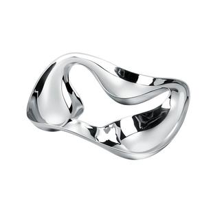 摩登MODERN轻奢零食盘子水果盘北欧不锈钢糖果置物盘客厅茶几摆件