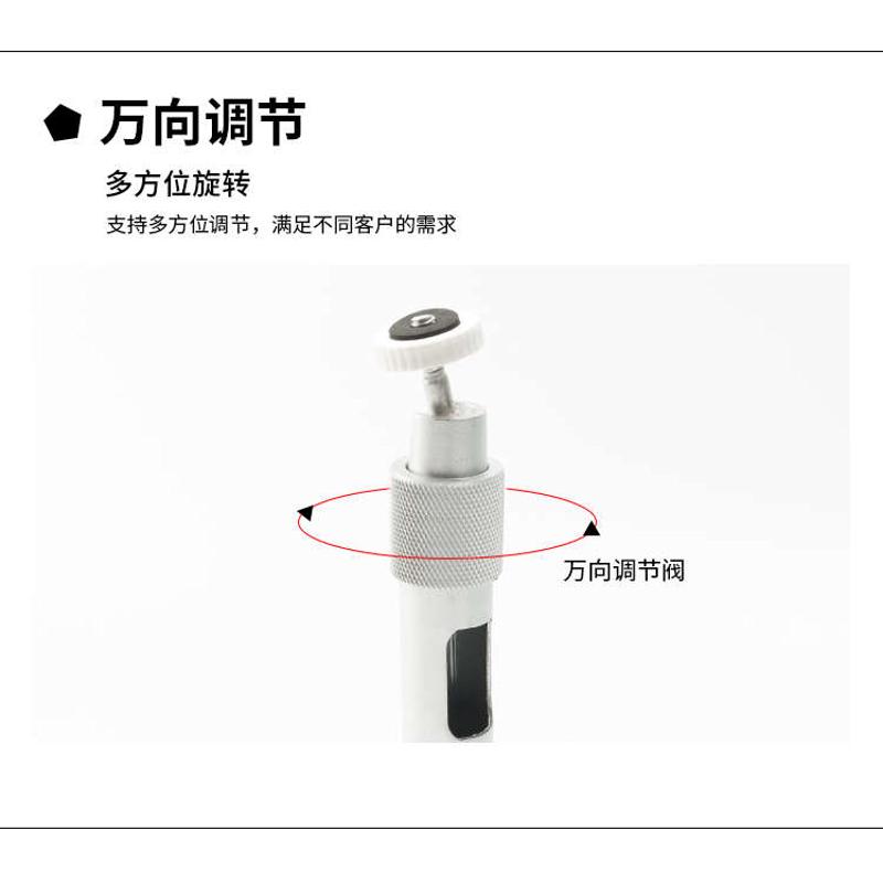 监控伸缩支架 加长杆室内外60-120cmL型铝合金摄像头万向壁装吊装