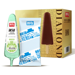 田牧鲜奶冰淇淋32支金钻巧克力脆皮青柠雪糕娃娃脸绿豆沙冰激凌