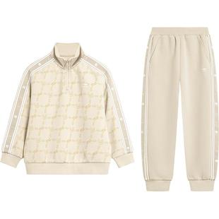 李宁儿童运动套装2025新款秋冬款男童装青少年卫衣裤子2件套秋装