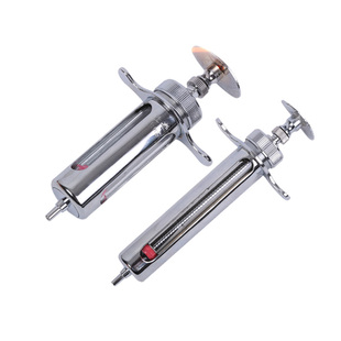 注射注器兽用佳善20ml50ml不锈钢金属注射器猪牛羊疫苗针筒打针管