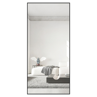 BOLEN简约穿衣镜子全身镜落地镜试衣镜可移动服装店镜子卧室壁挂