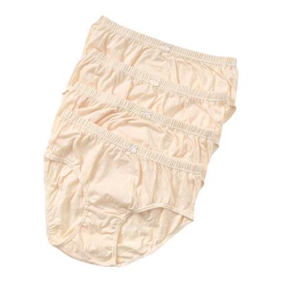 肤色纯棉内裤女生高腰加大码简约透气宽松舒适学生纯色三角裤头