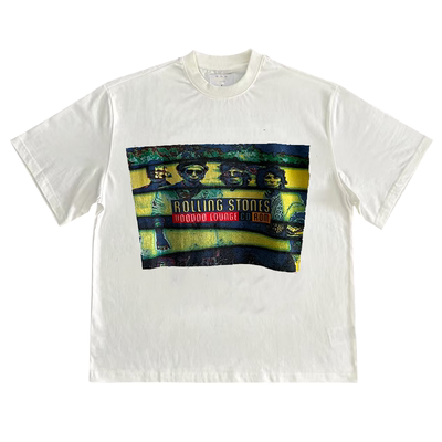 Rolling Stones滚石乐队美式复古街头风chic嘻哈摇滚潮牌短袖T恤