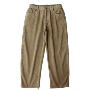 大码秋冬全棉灯芯绒裤子男士休闲裤灯草绒长裤阔腿宽松条绒直筒裤