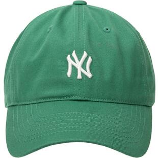 MLB官方NY鸭舌帽男帽女帽夏季新款遮阳帽户外休闲帽子绿色棒球帽