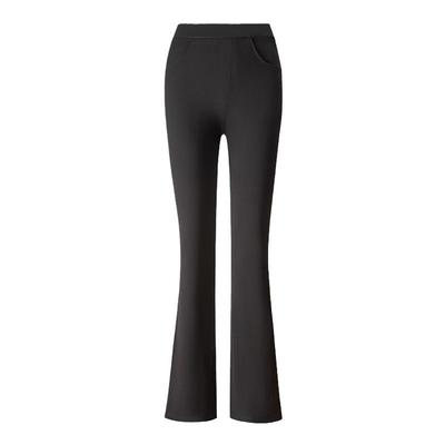 RAU超模小黑裤高腰微喇