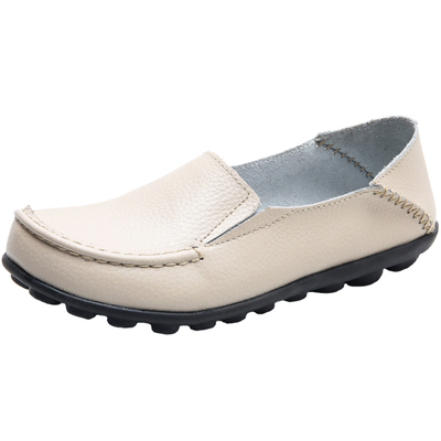 外贸女鞋一脚蹬豆豆皮软底懒人