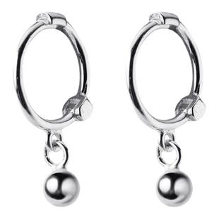 可可爱爱◆日常基础款小耳扣 925纯银短款迷你rook耳骨耳钉耳环