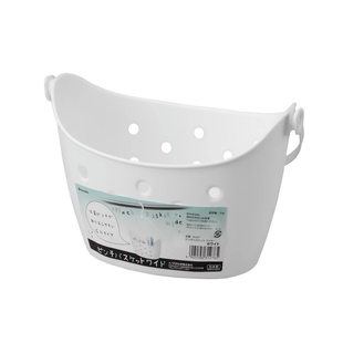 inomata日本进口挂式收纳篮浴室挂篮沥水篮塑料挂阳台夹子置物篮