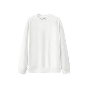 [商场同款]森马卫衣男纯色简约落肩2026春季新款长袖上衣休闲圆领