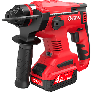 KEN锐奇20V无刷锂电冲击钻2120电锤无线充电大功率三用钻孔旗舰店