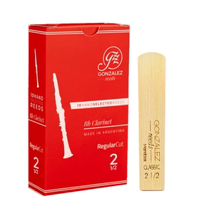 冈萨雷斯 GONZALEZ 红盒 Bb黑管/单簧管手工哨片  10片装 可选号