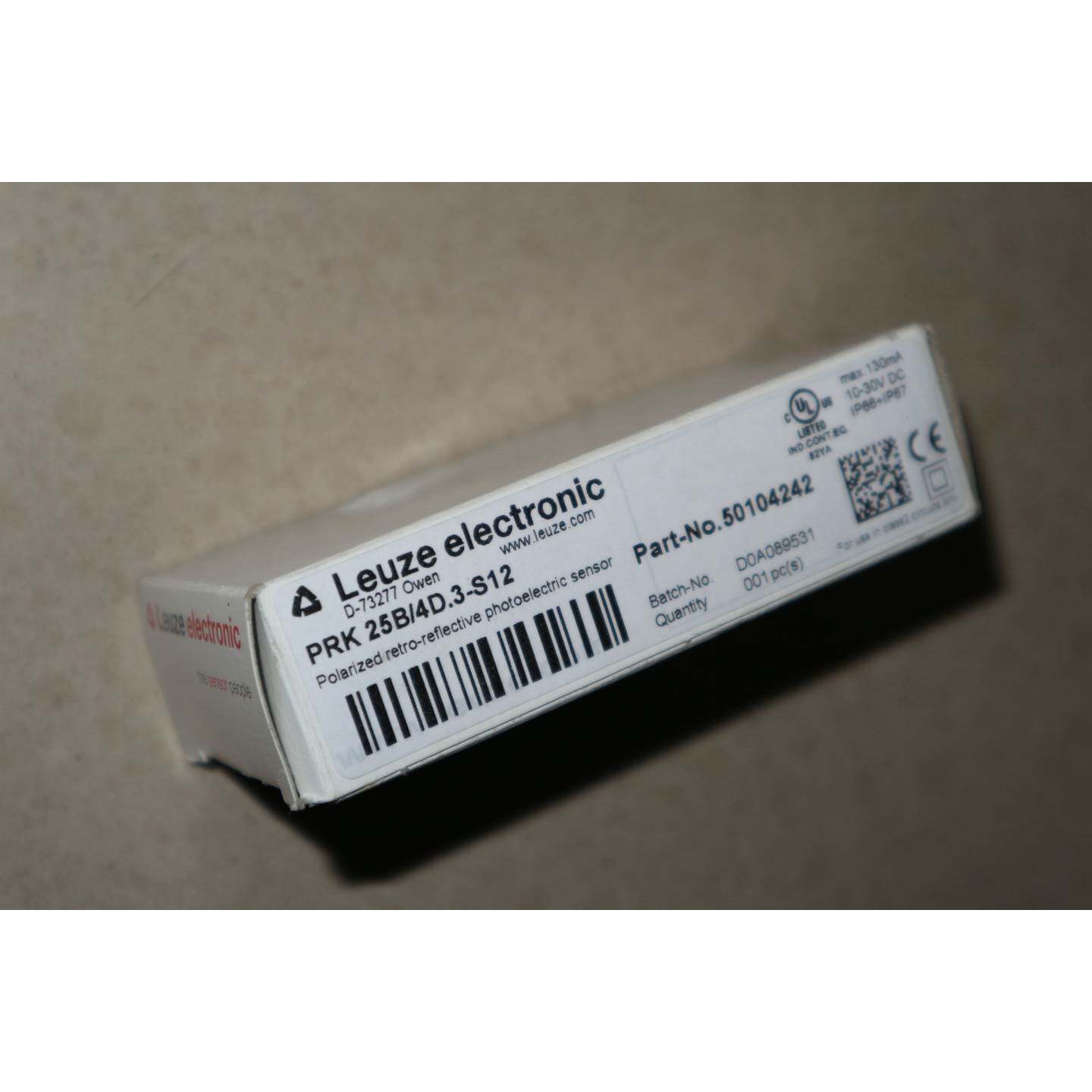 议价全新LEUZE劳易测全新原装正品光电开关 PRK 25B/4D.3-S12 现
