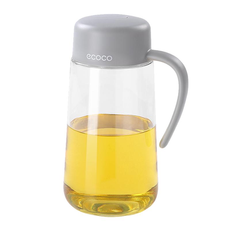 自动开合油壶防漏玻璃油瓶油罐醋酱油瓶厨房用品家用大容量装油瓶