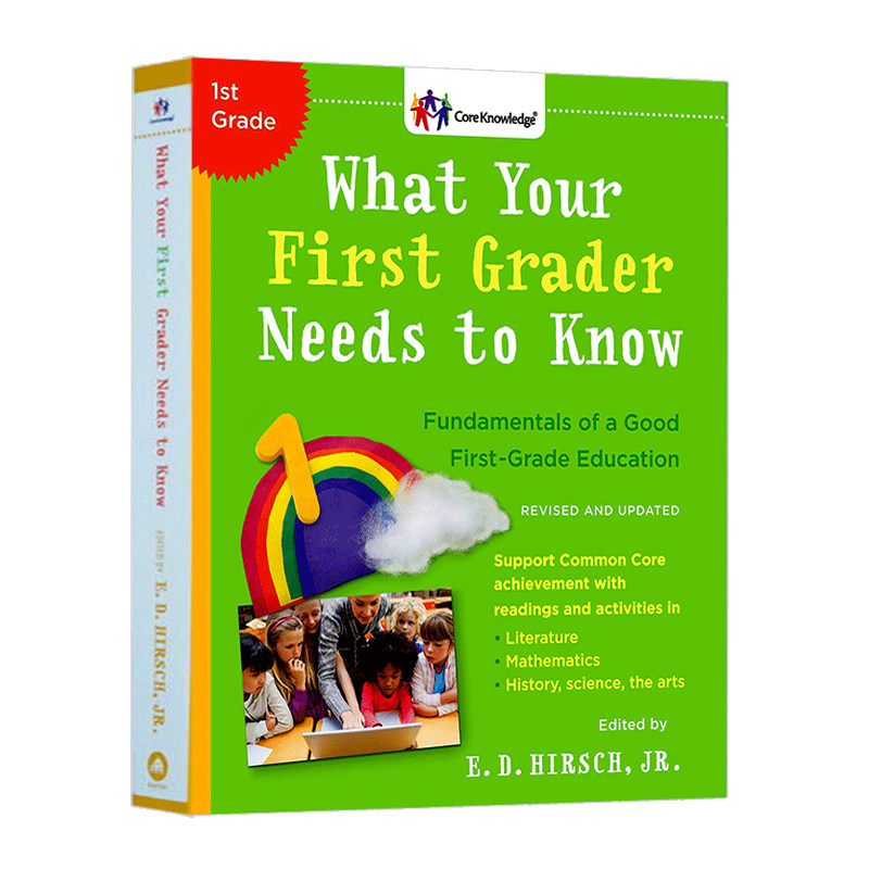一年级全科核心知识英语读本 英文原版 What Your First Grader Needs To Know 英文版小学教辅书籍 进口原版家庭教育经典图书