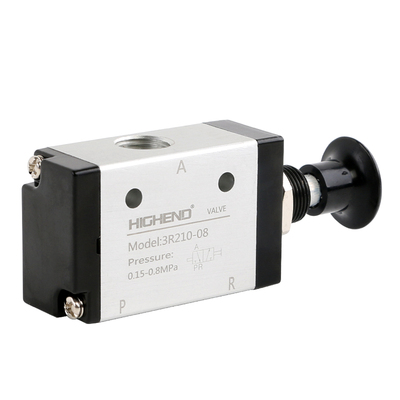 海恩德气动二位三通手板阀人控