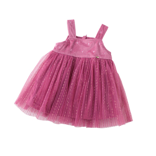 拉比儿童吊带连衣裙2024年冬季女童背心裙棉布休闲吊带裙女童下装