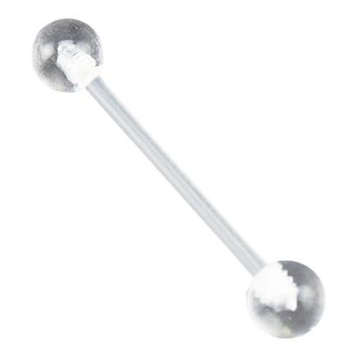 Shinma 亚克力隐形透明 学生孕妇 防过敏 舌钉唇钉眉钉肚脐钉耳钉