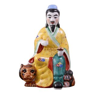 陶瓷药王菩萨神医华佗孙思邈陶瓷行居家摆件包邮