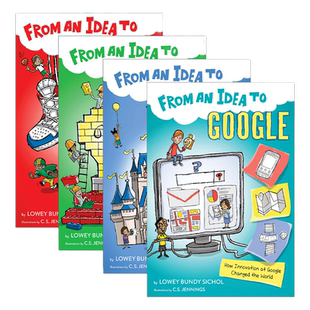 英文原版 From an Idea to 点子系列4册 Lowey Bundy Sichol 儿童科普读本 儿童商业传记 英文版 进口英语原版书籍