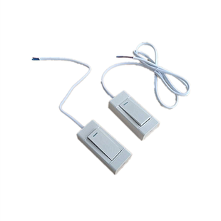 床头单控开关带线卧室小按钮带灯墙壁开关延长改造加长手捏开关