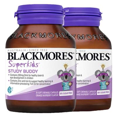 澳佳宝BLACKMORES儿童DHA+锌营养补充宝宝进口30粒*2