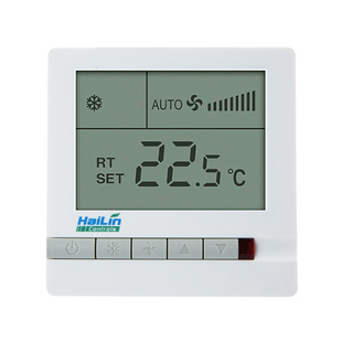 海林HAiLIN地暖水采暖温控器HA208 - L碳晶面板HA308-L电采暖开关