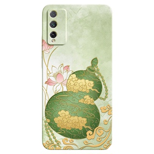 金丝葫芦适用荣耀PLAY4TPro手机壳paly4t华为新款honorplay硅胶套piay带挂绳新中式全包honor防摔男女pro外壳