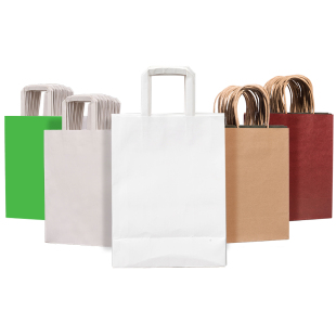 牛皮纸袋手提袋定制包装咖啡外卖烘焙打包袋子新年伴手礼品袋定做