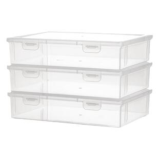 文具盒大容量铅笔桌面文具素描透明笔盒水彩笔盒A4纸收纳盒A5文件拼图拆装玩具整理箱工位神器好物证书书立盒