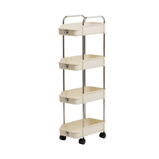 桌下书包置物架多层落地可移动书本零食杂物宿舍工位小推车收纳架