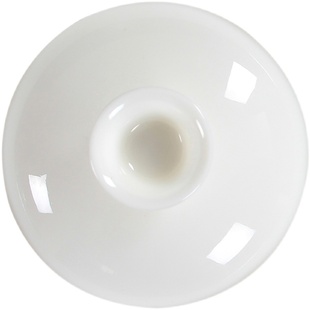 德化羊脂玉瓷盖碗白瓷茶杯单盖子三才敬茶碗大号盖子茶具零配配件