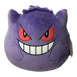 圆滚滚耿鬼公仔精灵宝可梦Gengar幽灵鬼鬼毛绒玩偶暗黑系神奇宝贝